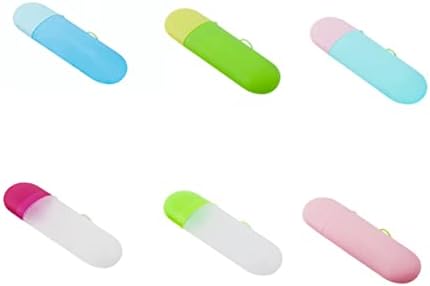 PRETYZOOM Toothbrush Holder with PP Case and Toothpaste Storage
