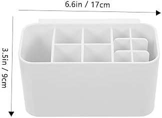 Happyyami White Toothbrush Holder Storage Box