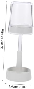 LIFKOME Modern Lamp Toothbrush Holder with Suction Cup