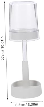 FIXOSHEE Toothbrush Holder with Drain Tray and Cover 1
