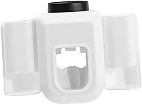 Amosfun 2pcs Wall Mounted Toothbrush Holder and Toothpaste Squeezer