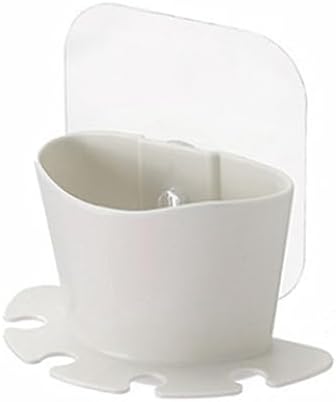 Yardenfun Self Adhesive Suction Cup Toothbrush Holder Wall Mounted Organizer