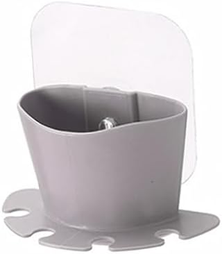 Sosoport Self-Adhesive Suction Cup Toothbrush Holder with Storage