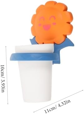 PartyKindom Wall-Mounted Toothbrush Holder with Sunflower Design
