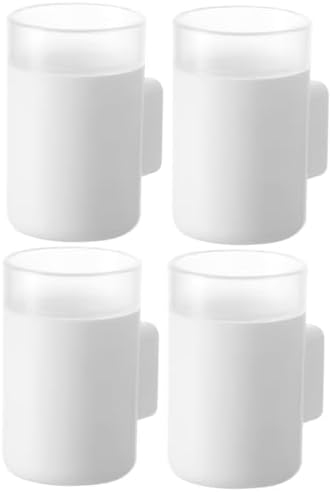 Amosfun 4Pcs Wall-Mounted Electric Toothbrush Holder Organizer