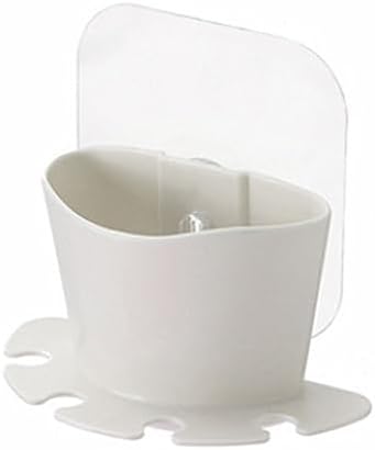 PRETYZOOM Wall Mounted Toothbrush Holder with Suction Cup and Slots