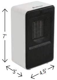 Comfort Zone CZ410RD 200 Watt Portable Ceramic Heater with Fan Red
