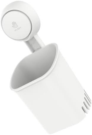 Suction Cup Toothbrush Holder with Drain Hole No Drill