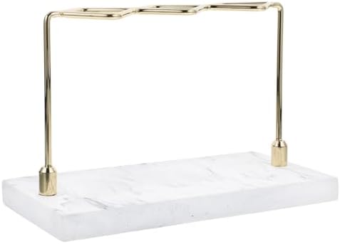 SOLUSTRE Marble Toothbrush Holder Makeup Brush Stand