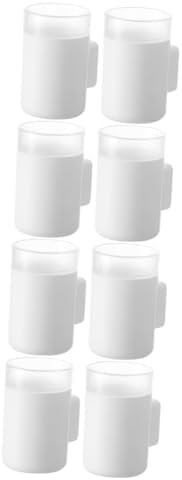 STOBAZA Wall Mounted Toothbrush Holder 8pcs Bathroom Organizer