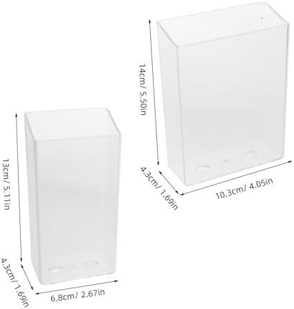 Luxshiny 2pcs Wall Mounted Toothbrush Holder and Toothpaste Dispenser