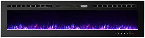 CharaVector 70 Inch Electric Fireplace with Remote Control and Touch Screen