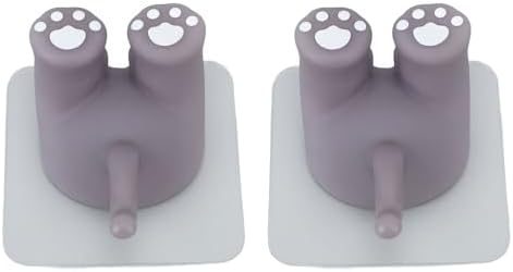 Pssopp 2Pcs Kitten Tail Toothbrush Holder for Kids