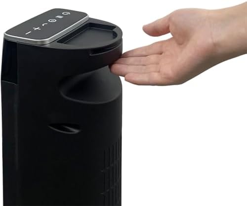 Good Housekeeping 30 Oscillating Ceramic Tower Heater with Remote Black 1