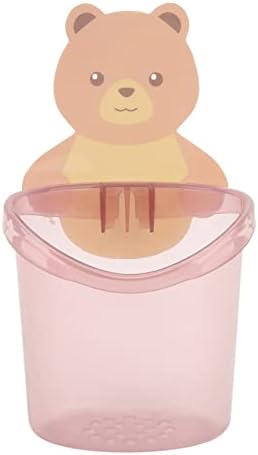Space-Saving Wall-Mounted Toothbrush Holder Pink