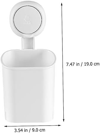 Holibanna Suction Cup Wall Mount Toothbrush Holder