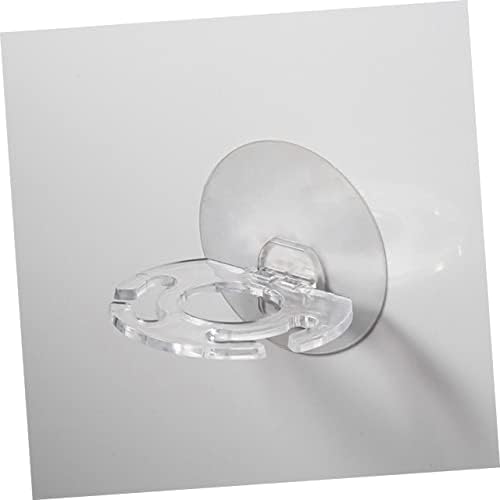 BUGUUYO 6Pcs Transparent Wall Mounted Toothbrush Holder