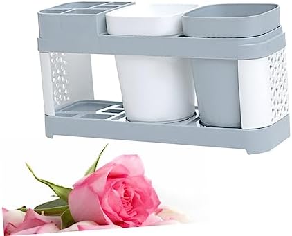 Luxshiny Toothbrush and Toothpaste Storage Holder