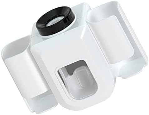 Amosfun 2pcs Wall Mounted Toothbrush Holder and Toothpaste Squeezer