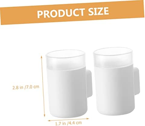 Amosfun 4Pcs Wall-Mounted Electric Toothbrush Holder Organizer