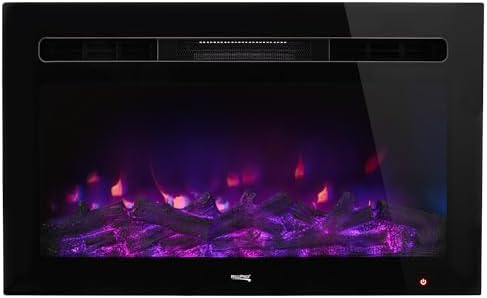 RecPro Recessed Electric Fireplace with Remote