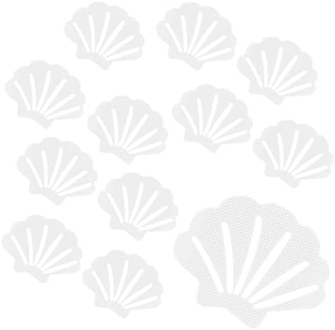 12 Pcs Non Slip Bathtub Stickers Sea Shell Shape Decals for Bathroom