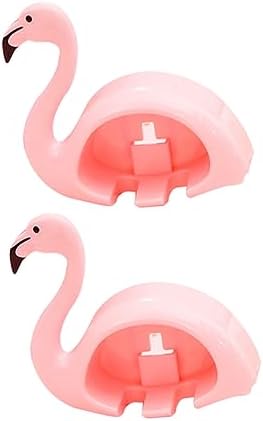 LIFKOME 2Pcs Pink Flamingo Suction Cup Toothbrush Holder