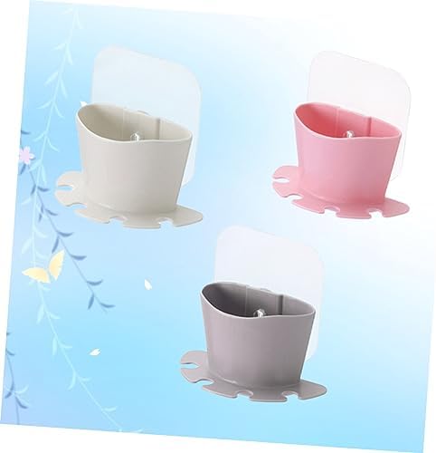 PRETYZOOM Suction Cup Toothbrush Holder Organizer
