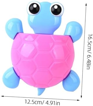 Luxshiny 2Pcs Turtle Suction Cup Toothbrush Holder Organizer