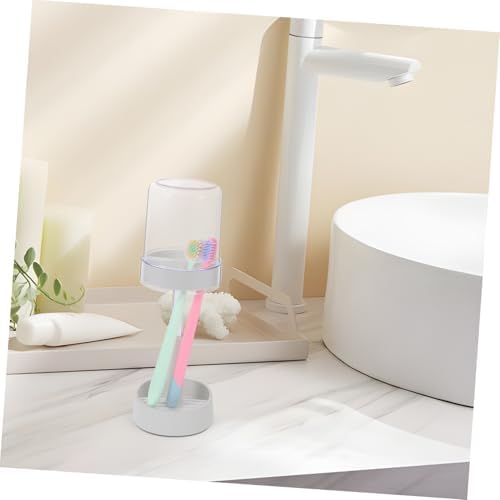 VALICLUD Toothbrush Holder with Cover and Rinse Cup