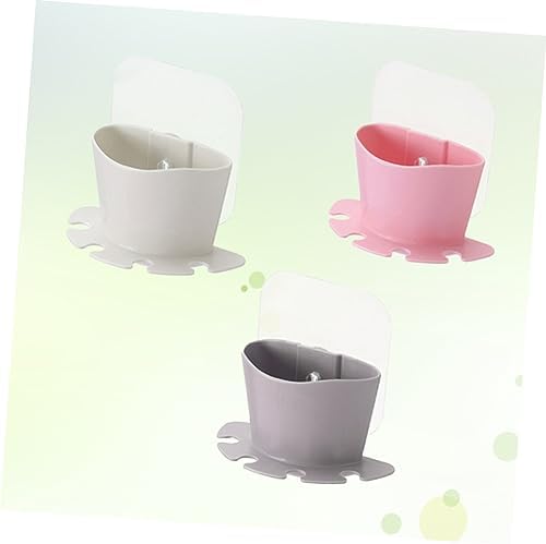SOLUSTRE Suction Toothbrush Holder with Storage Cup