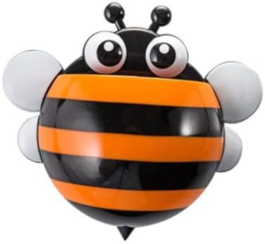 4pcs Cartoon Bee Suction Cup Toothbrush Holder for Bathroom