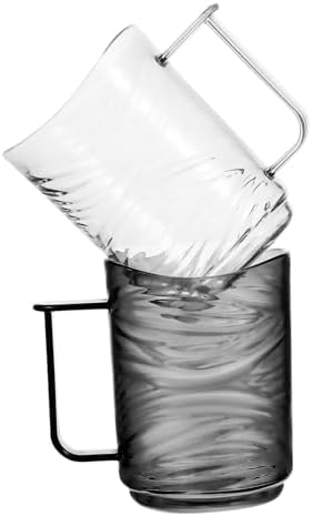 Hemoton 2pcs Bathroom Cups with Handle