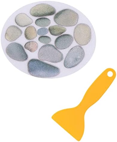 PRETYZOOM 4Pcs Bathroom Non-Slip Stickers with Scraper