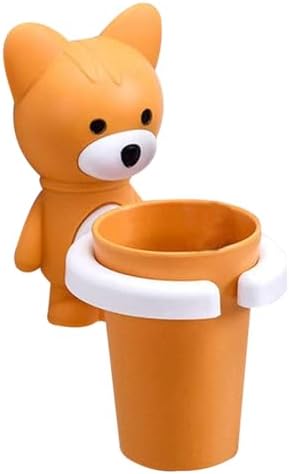 BEAHING Kids Toothbrush Holder with Cartoon Fox Design