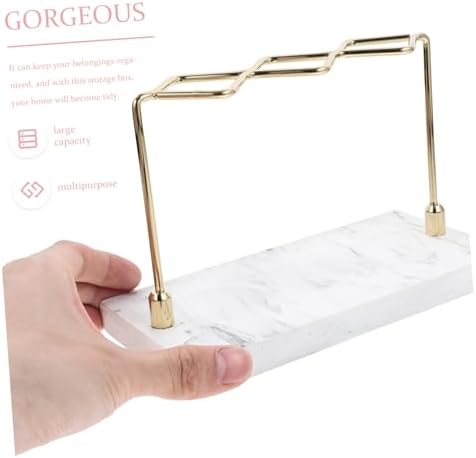 TOPPERFUN Marble Pattern Toothbrush Holder Organizer