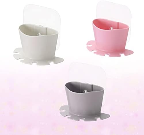 Alipis Suction Toothbrush Holder with 4 Slots and Storage Cup