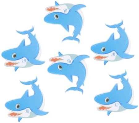 PRETYZOOM Marine Animal Bathtub Stickers 6 Pack Non-Slip Decor