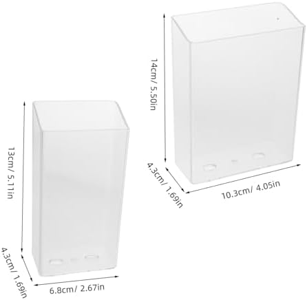 Cabilock 2pcs Wall Mount Toothbrush Holder Set