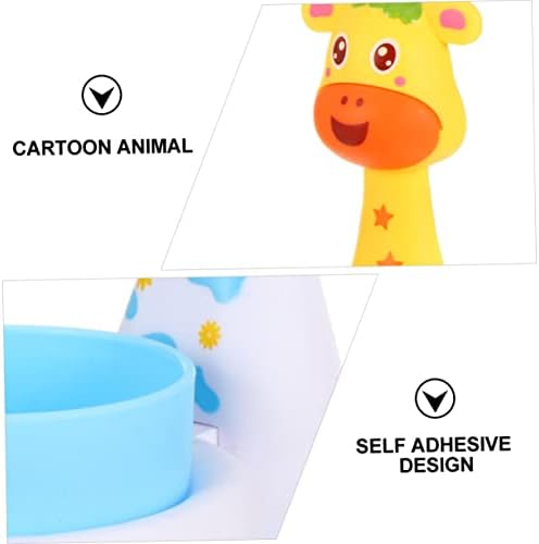 ABOOFAN Cartoon Animal Toothbrush Holder Wall Mount Organizer