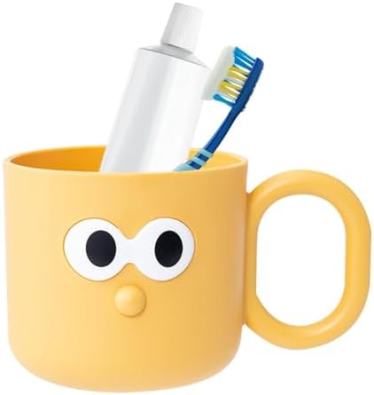 Kids Toothbrush Rinse Cup - Cute Cartoon Design Unbreakable Reusable