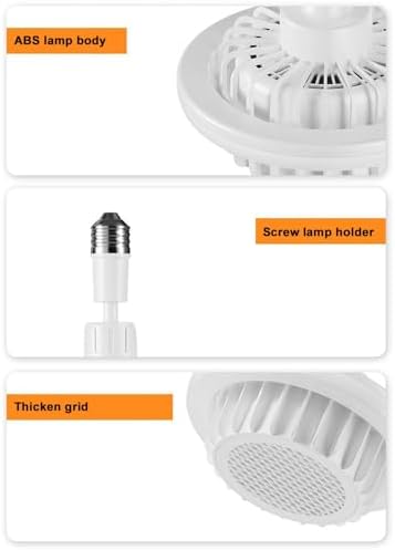 EZVAYA 600W Ceiling Fan with Heater and Light