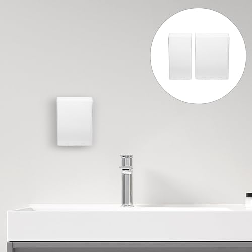 BUGUUYO 2pcs Wall Mounted Toothbrush Holder with Dispenser