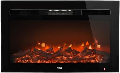 RecPro Recessed Electric Fireplace with Remote