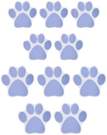 10-Pack Slip-Resistant Dog Paw Bathtub Decals