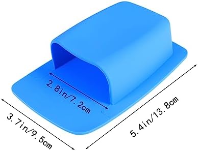 Silicone Bathroom Storage Organizer Wall Mounted Toothbrush Holder Razor Holder Blue