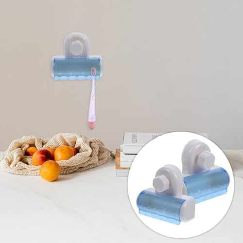 LIFKOME 6 Hole Wall Suction Toothbrush Holder for Bathroom