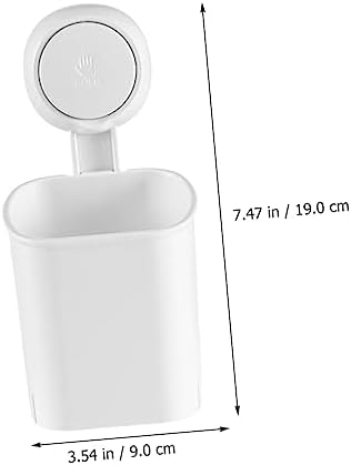 Cabilock Suction Cup Toothbrush Holder Wall Mount No Drilling