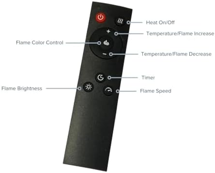 Modern Ember Uptown - Electric Fireplace Insert with Remote and Alexa Compatibility