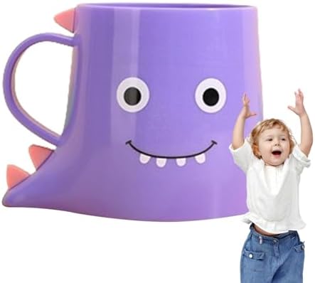 Dinosaur Toothbrush Holder with Wash Cup Purple